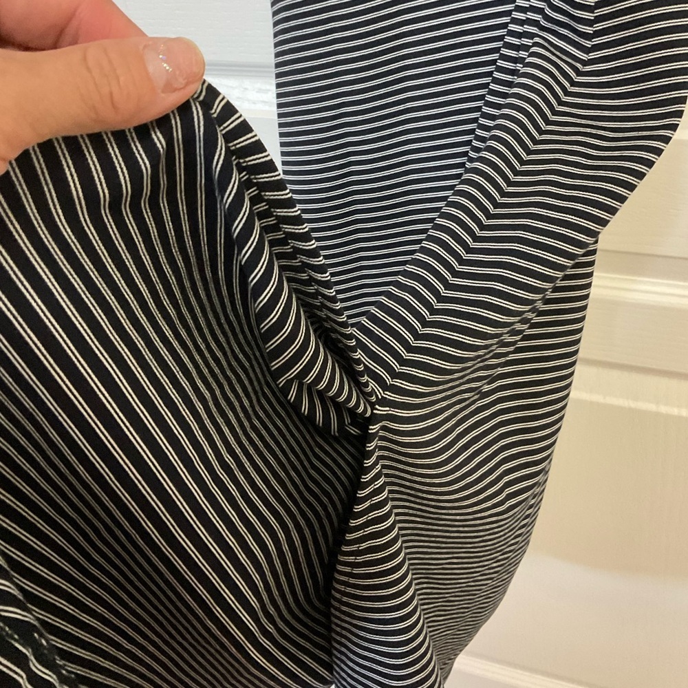 Club Monaco Striped Tie Waist Midi Dress Size S/P - Picture 10 of 11